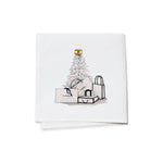 Cocktail Napkins (Set of 4) - White Tree