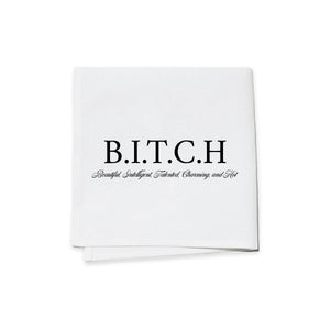 Cocktail Napkins (Set of 4) - B.I.T.C.H