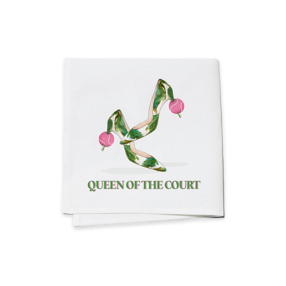 Cocktail Napkins (Set of 4) - Queen of the Court Tennis