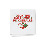 Cocktail Napkins (Set of 4) - Deck The Halls With Pickleballs