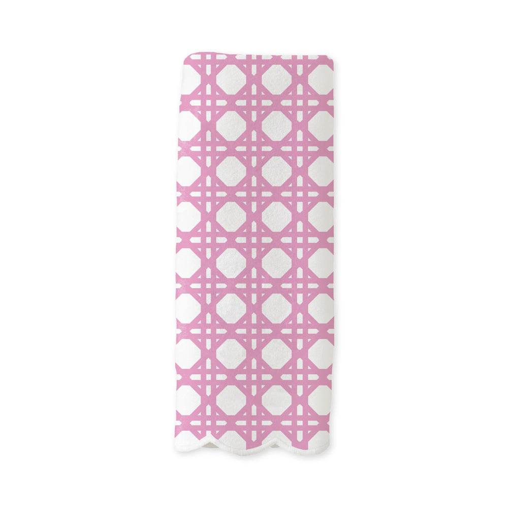 Guest Towel - Cane Pink