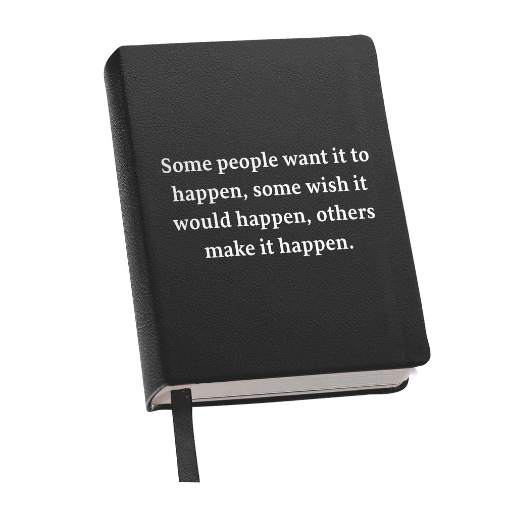 Lined Journal Black - Make it Happen