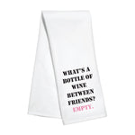 Kitchen Towel - Empty Bottle (Black/Pink)