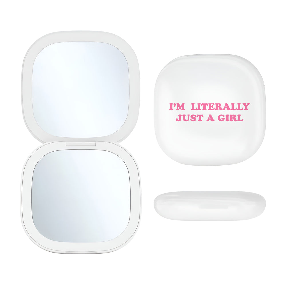 LED Compact Mirror- Just A Girl