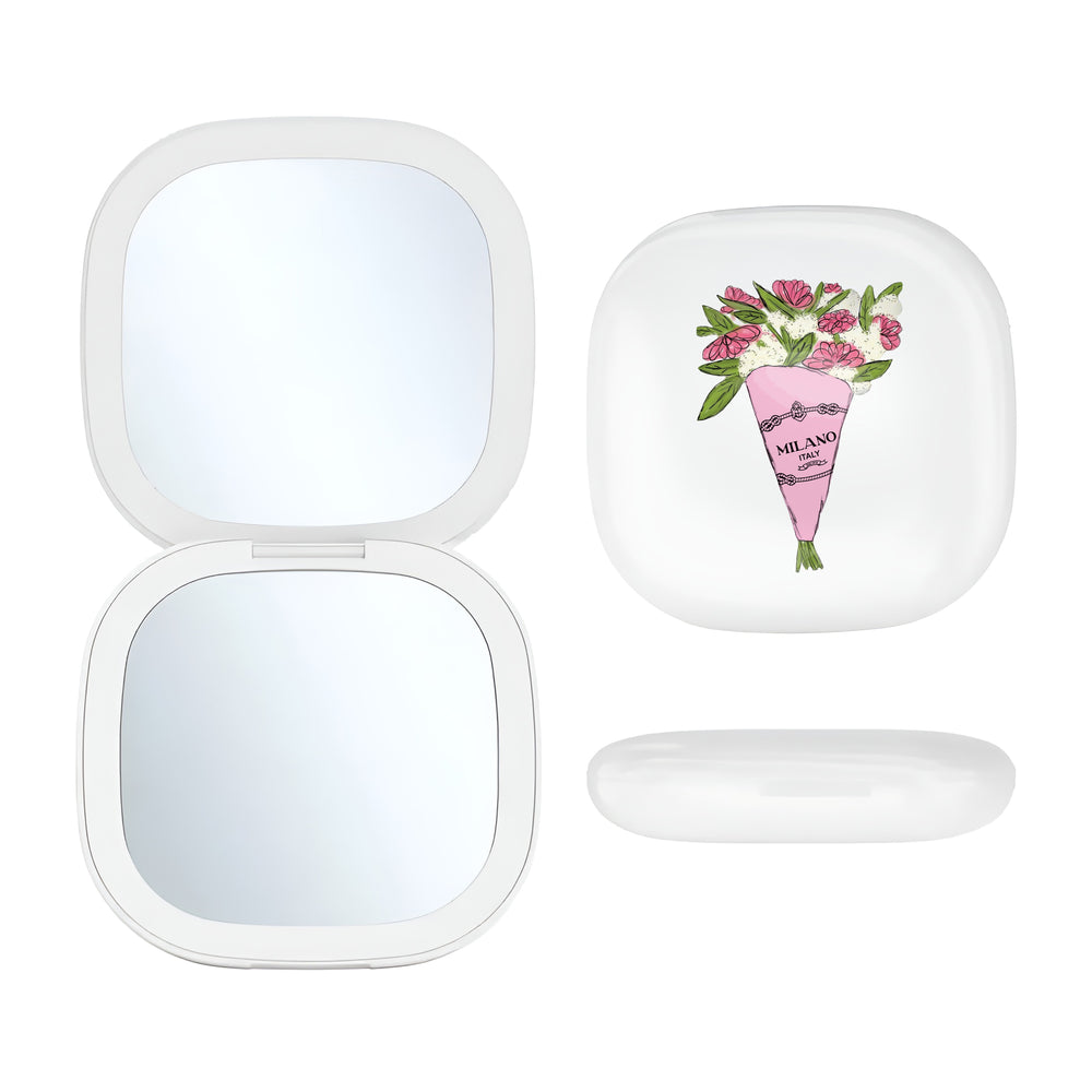 LED Compact Mirror - Milano Bouquet