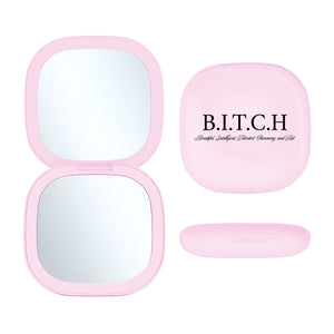 LED Compact Mirror Pink - Bitch