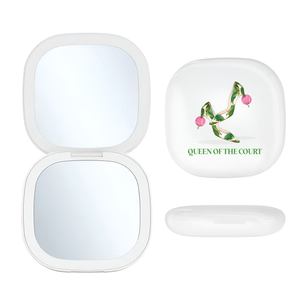 LED Compact Mirror - Queen of the Court Tennis