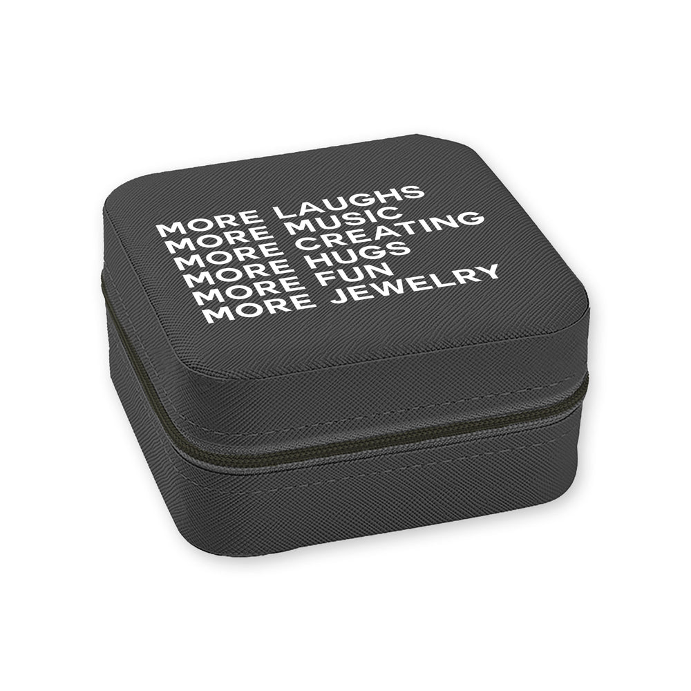 Travel Jewelry Box Black - More Laughs