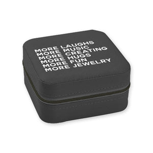 Travel Jewelry Box Black - More Laughs