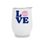 Wine Tumbler - LOVE (Navy & Pink)