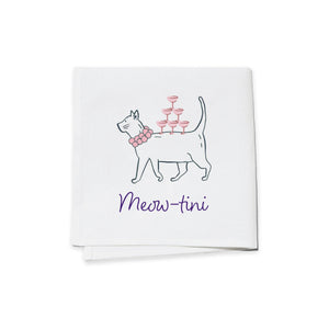 Cocktail Napkins (Set of 4) - Meowtini