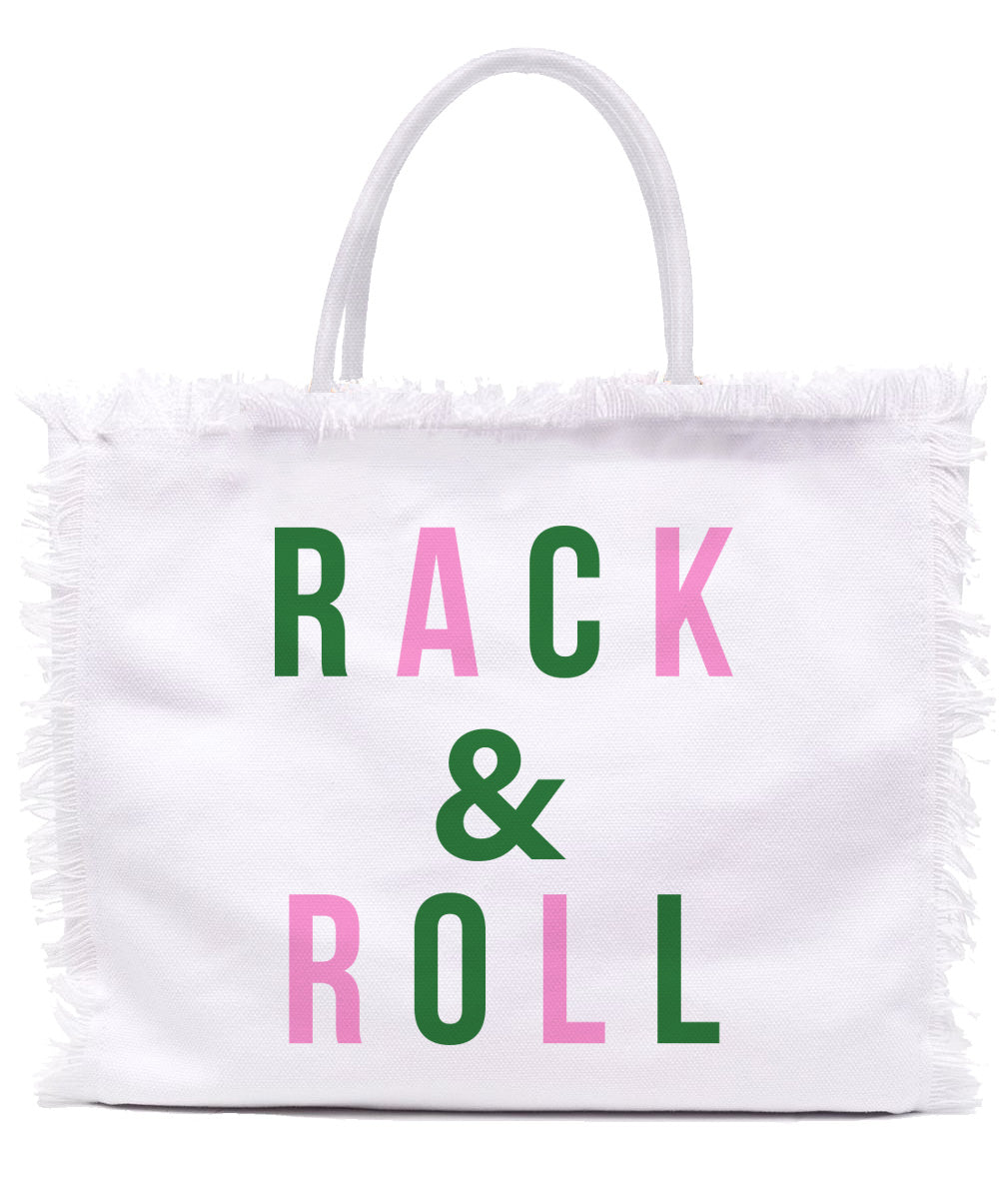 Fringe Tote Bag Rack & Roll Toss Designs