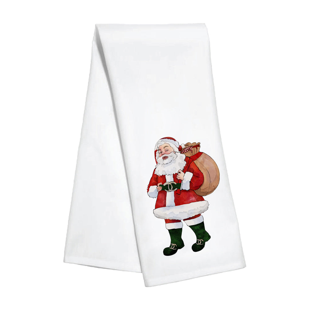 Kitchen Towel - Red Santa CC