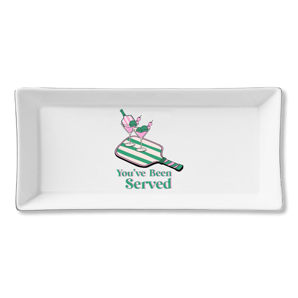 Ceramic Serving Trays - You've Been Served Pickleball