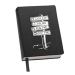 Lined Journal Black - Ski Sign