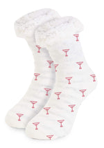 House Party Slipper Socks- Martini