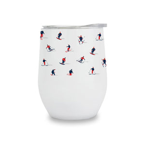 Wine Tumblers - Skiers