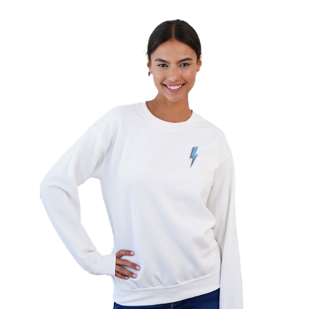 Puffy Vinyl Scuba Sweatshirt - Bolt