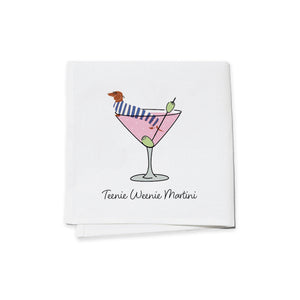 Cocktail Napkins (Set of 4) - Teenie Weenie Martini