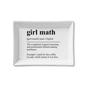 Ceramic Tray - Girl Math