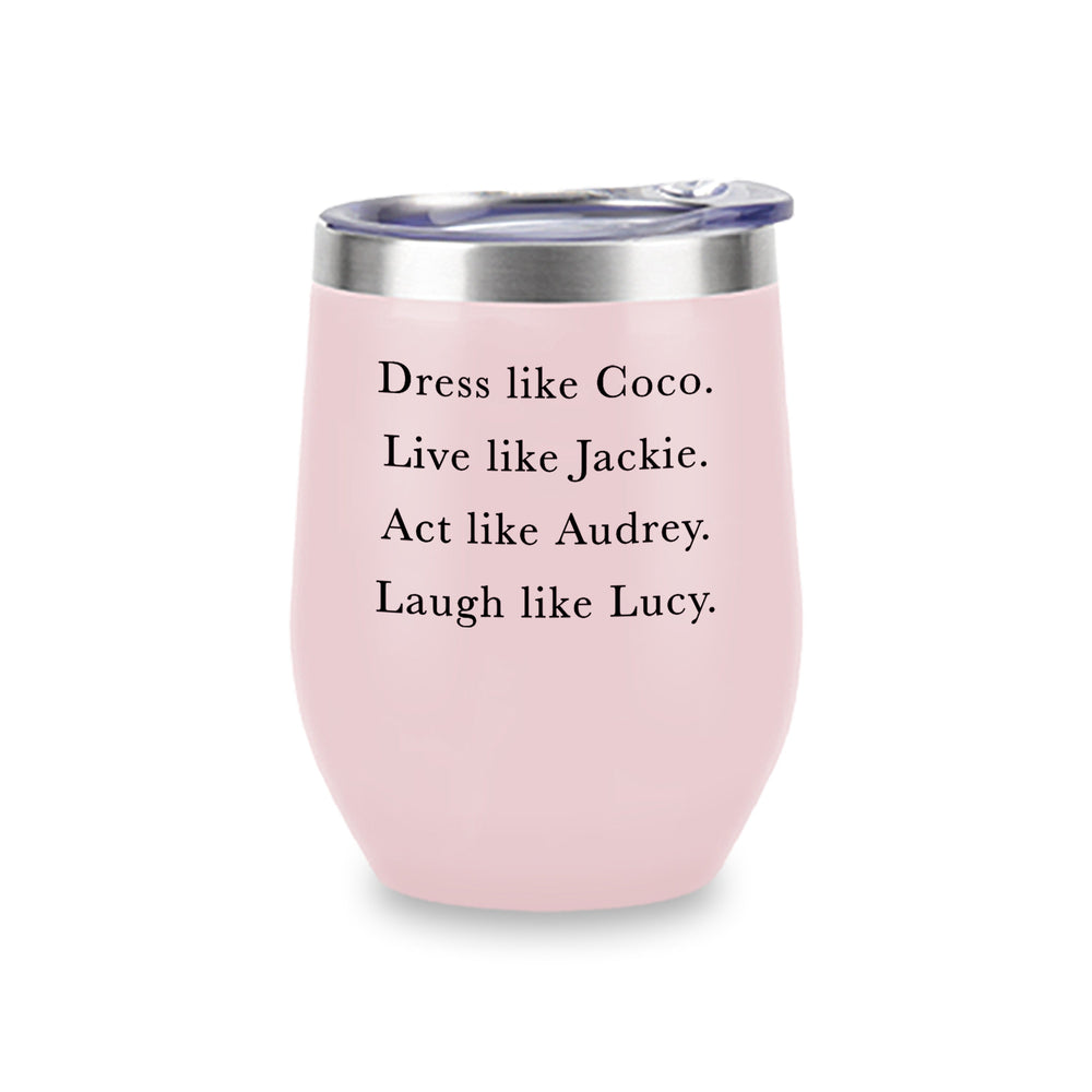 Wine Tumblers (Pink) - Dress Coco