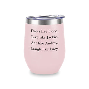 Wine Tumblers (Pink) - Dress Coco