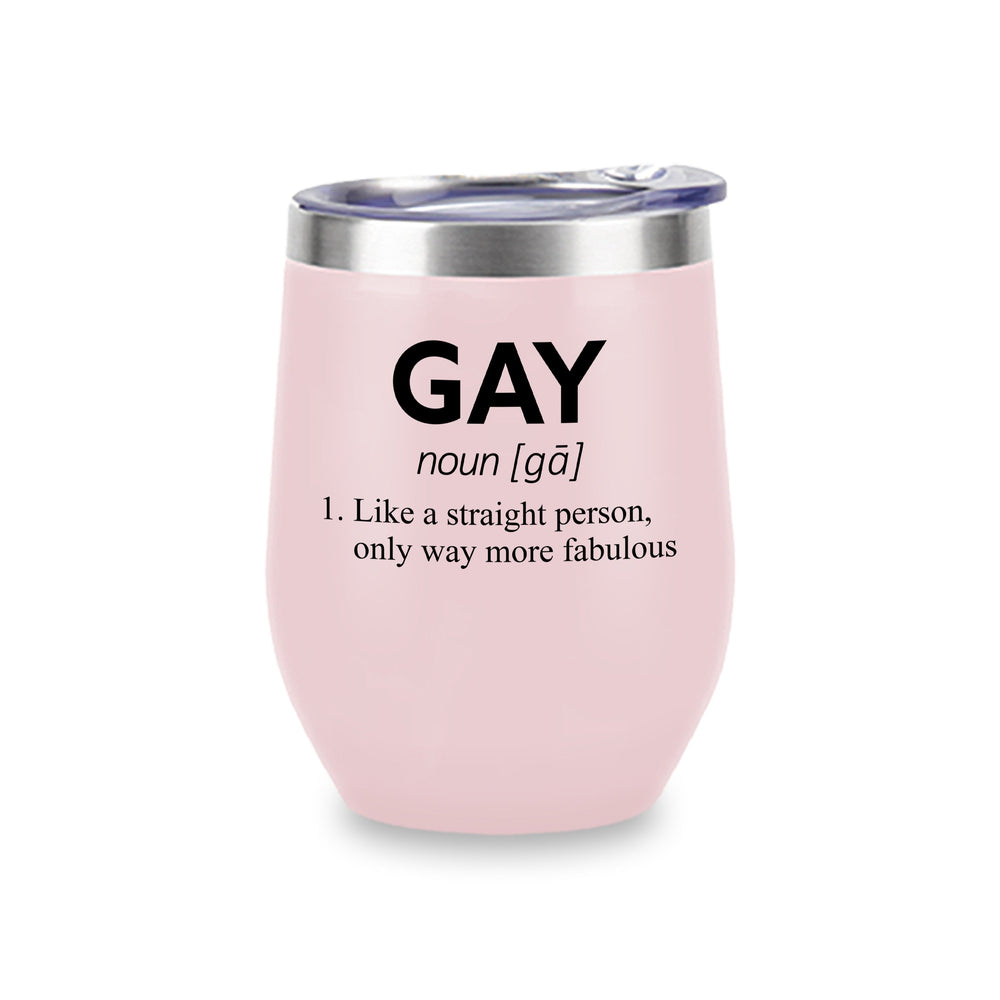 Wine Tumblers (Pink) - Gay